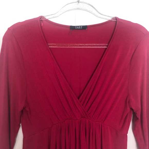 EUC Tart Maternity Fuschia long sleeve tunic Top - Picture 2 of 8